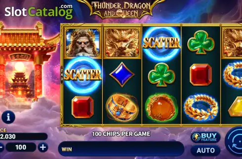 Скрин2. Thunder, Dragon & Queen' слот