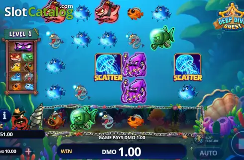 Скрин3. Deep Dive Quest слот