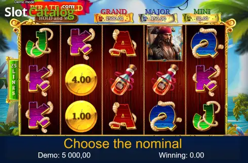 Скрин2. Pirate Gold Hold and Win слот