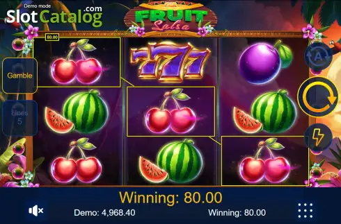 Скрин3. Fruit Salsa слот
