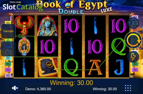 Скрин3. Book of Egypt Double Luxe слот