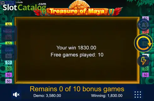 Скрин3. Treasure of Maya слот