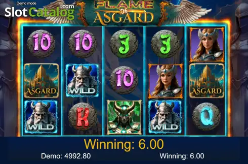 Скрин3. Flame of Asgard слот