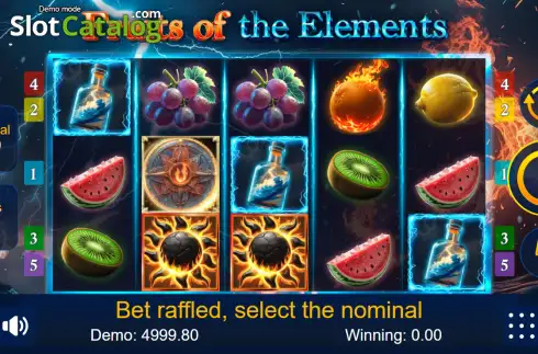 Скрин2. Fruits of the Elements слот