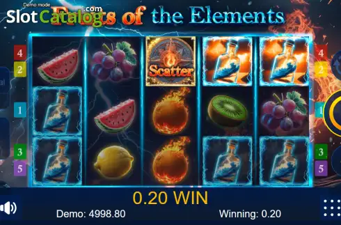 Скрин3. Fruits of the Elements слот