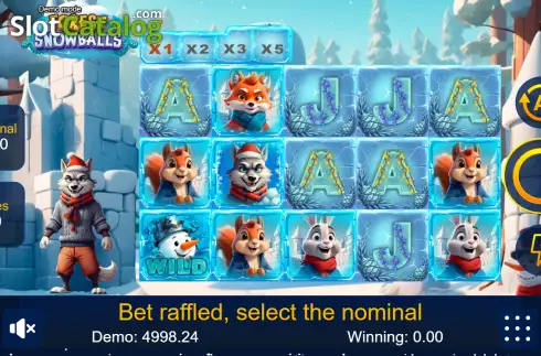 Скрин2. Forest Snowballs слот