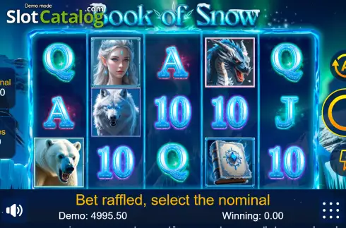 Скрин2. Book of Snow слот