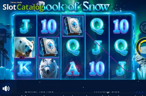 Скрин3. Book of Snow слот