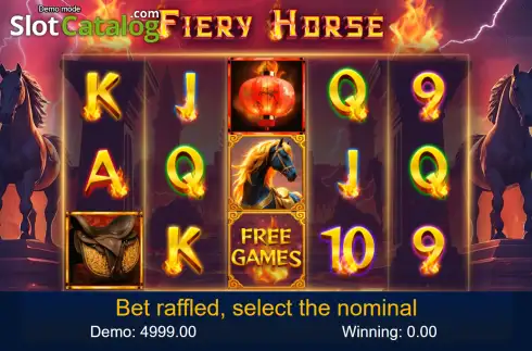Скрин2. Fiery Horse слот