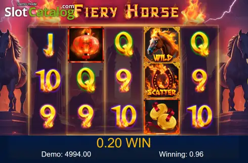 Скрин3. Fiery Horse слот
