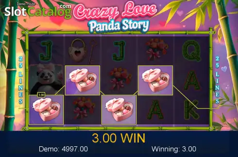 Скрин3. Crazy Love. Panda Story слот