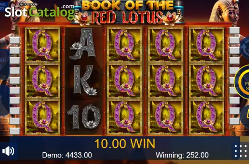 Скрин3. Book of the Red Lotus слот