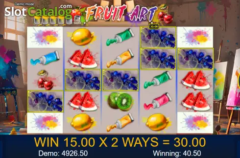 Скрин3. Fruit Art слот