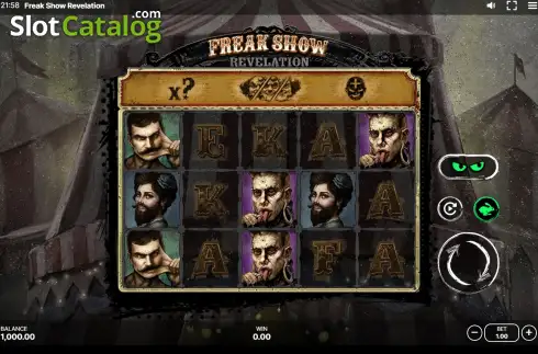 Скрин2. Freak Show Revelation слот
