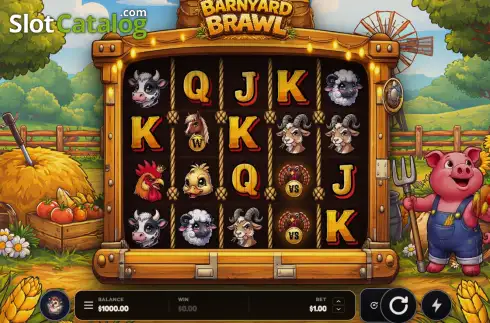 Скрин2. Barnyard Brawl слот