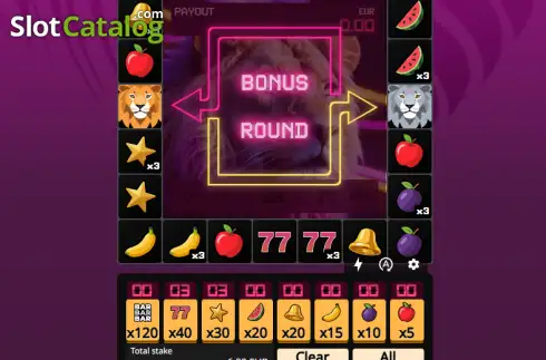 Скрин2. Lion Zama Fruits Bonus Spins слот