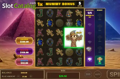 Скрин3. Pharaoh Mummy More Spooky слот