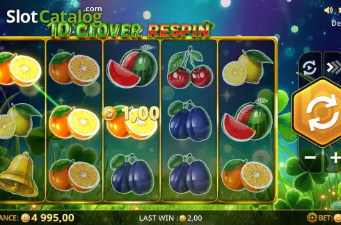 Скрин3. 10 Clover Respin слот
