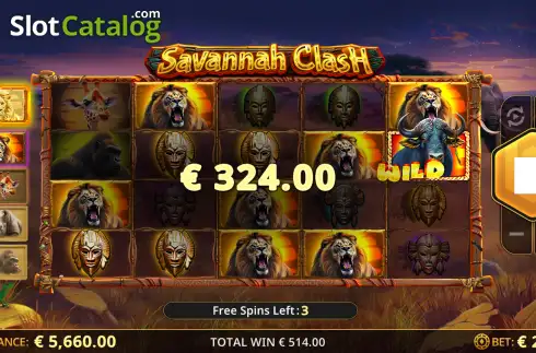 Скрин3. Savannah Clash слот