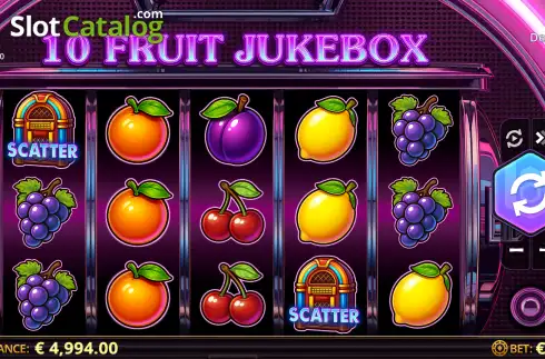 Скрин2. 10 Fruit Jukebox слот