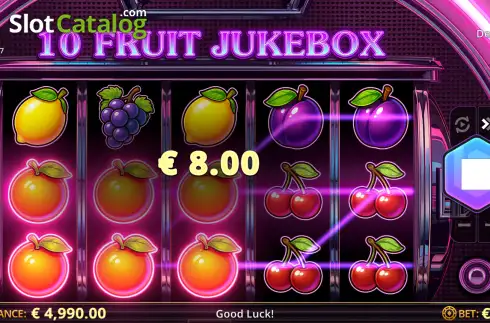 Скрин3. 10 Fruit Jukebox слот
