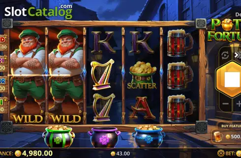 Скрин3. Pots of Fortune слот