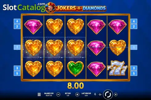 Скрин3. Jokers & Diamonds слот