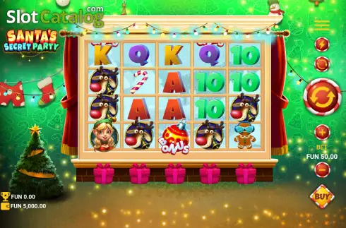 Скрин2. Santa's Secret Party слот