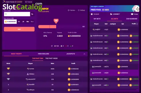 Скрин2. Dice (Trustdice) слот