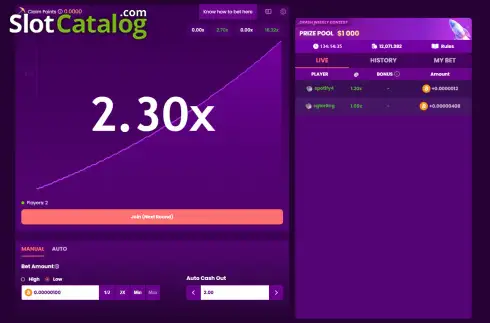 Скрин2. Crash (Trustdice) слот