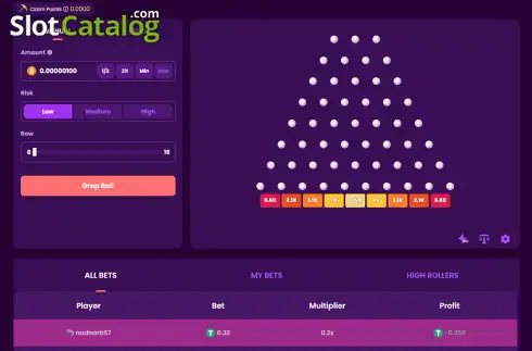 Скрин2. Plinko (Trustdice) слот
