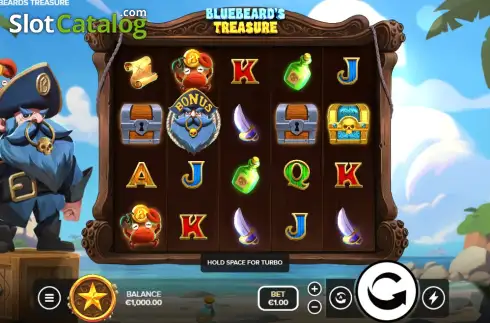 Скрин2. Bluebeard's Treasure слот