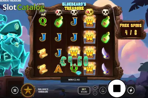 Скрин3. Bluebeard's Treasure слот