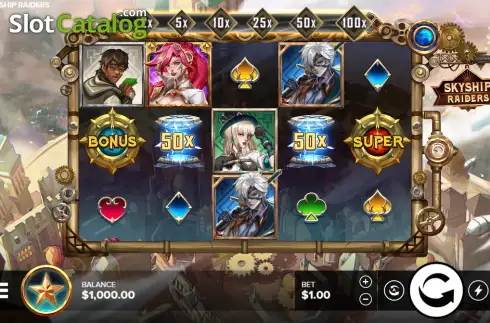 Скрин2. Skyship Raiders слот