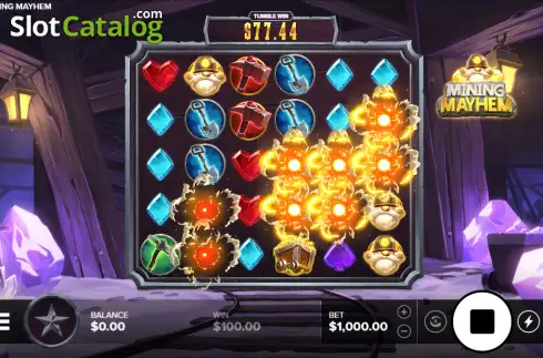 Скрин3. Mining Mayhem слот