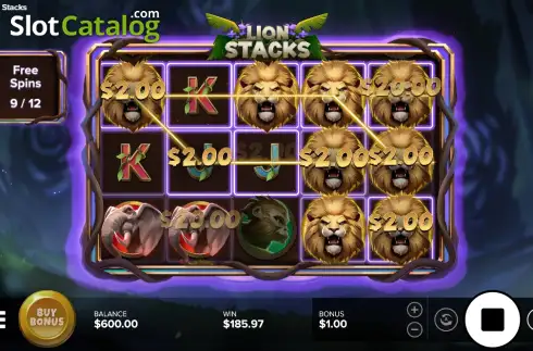 Скрин3. Lion Stacks слот