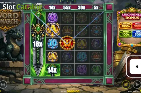 Скрин3. Sword Monarch слот