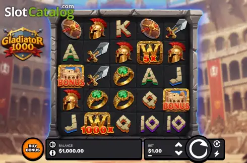Скрин2. Gladiator 1000 слот