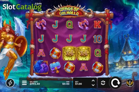 Скрин3. Wings Of Valhalla слот
