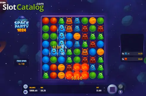 Скрин3. Space Party 1024 слот