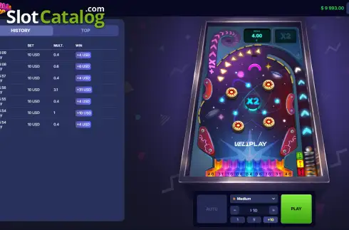 Скрин2. Pinball Rush слот