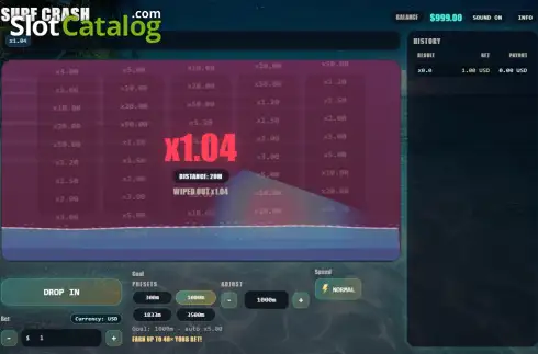 Скрин2. Surf Crash слот