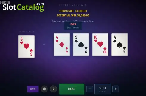 Скрин2. Double Poker (Virtual Gold Studios) слот