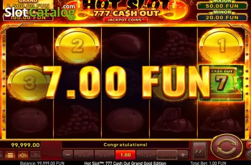 Скрин3. Hot Slot: 777 Cash Out (Voltent) слот