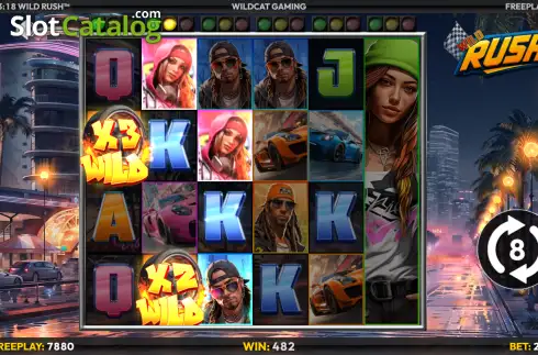 Скрин3. Wild Rush (Wildcat Gaming) слот