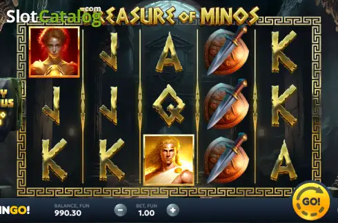 Скрин2. Treasure of Minos слот