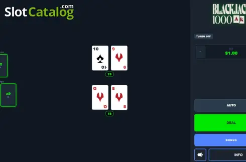 Скрин2. BlackJack 1000 слот
