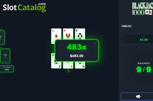 Скрин3. BlackJack 1000 слот