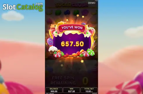 Скрин3. Sugar Crush (Yellow Bat) слот