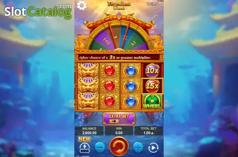 Скрин2. Dragon Gems Wheel слот
